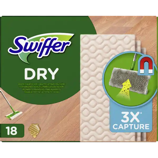 Dry Wischtücher trocken Holz & Parkett Nachfüllpackung