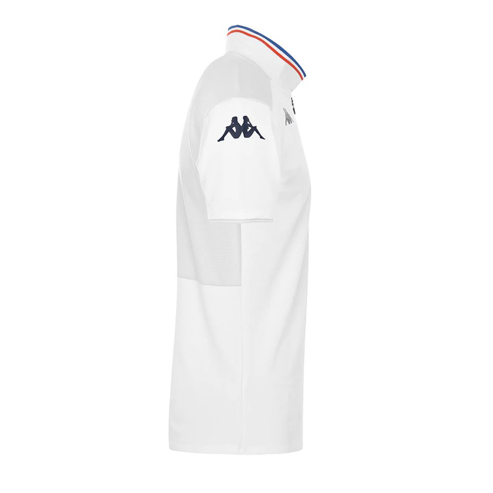 Kappa ANGAF BWT ALPINE F1 - Polo Homme white/grey vapor