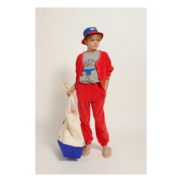 Weekend House T-Shirt Happy Kid Coton Bio | Gris chiné