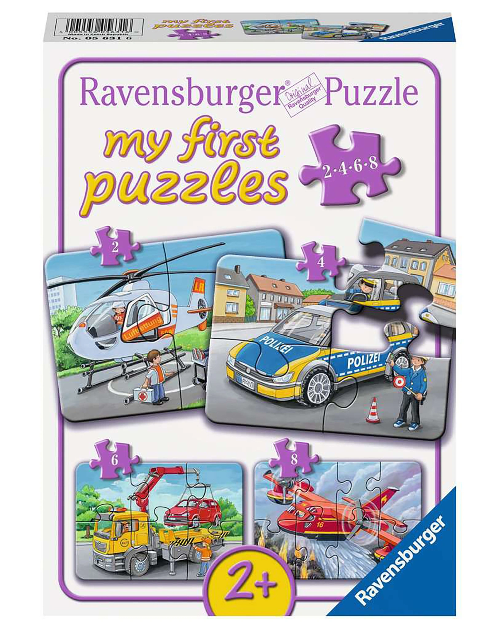 my first puzzles - MEINE EINSATZFAHRZEUGE 2/4/6/8-teilig