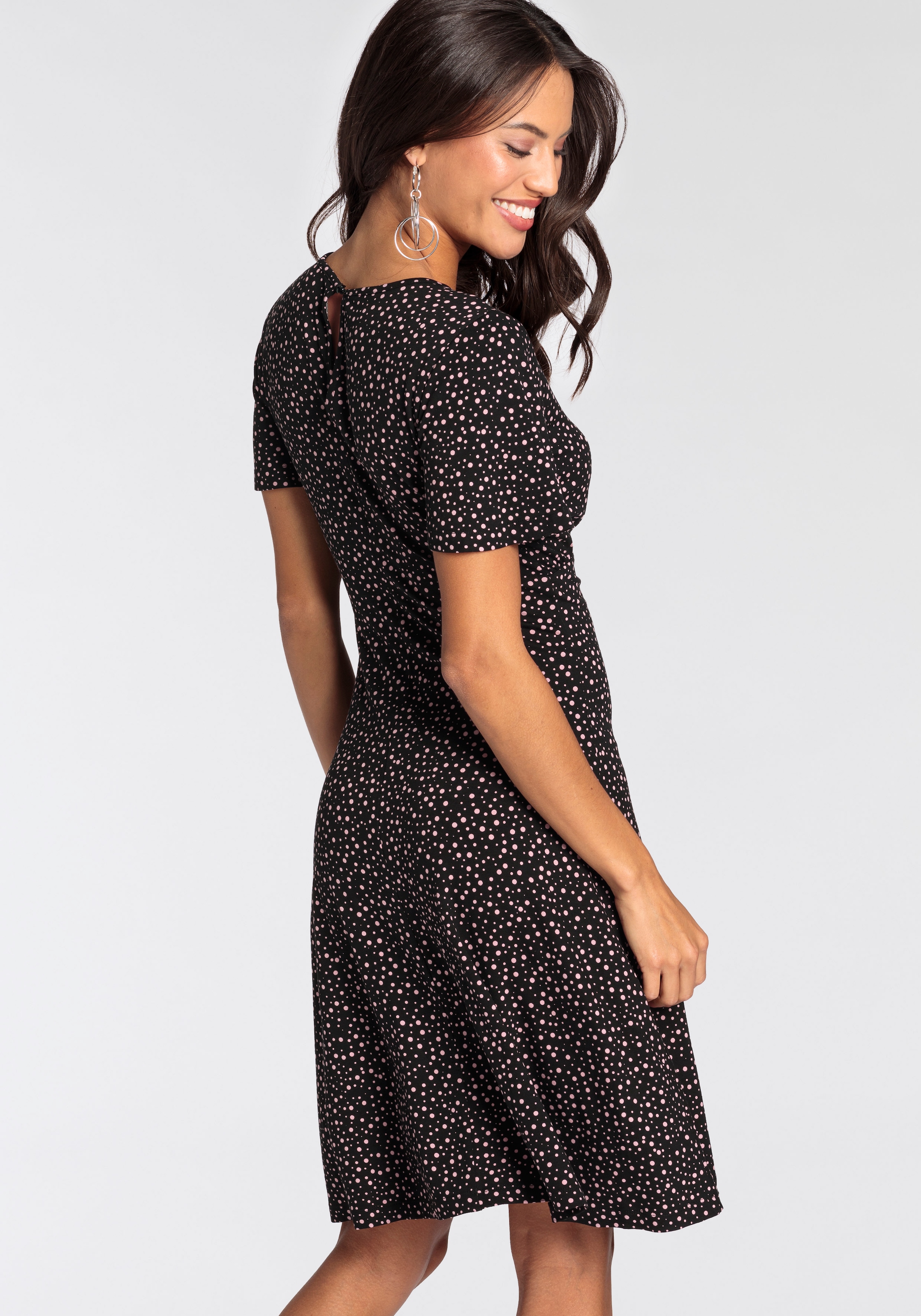 Laura Scott Sommerkleid kurzes Kleid,  femininer Look,  aus Single-Jerseystoff,  halbarm