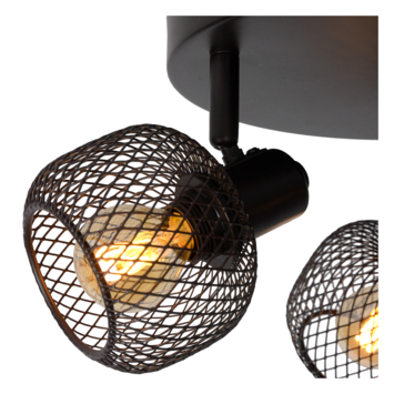 Lucide plafonspot Maren Ø37 cm zwart
