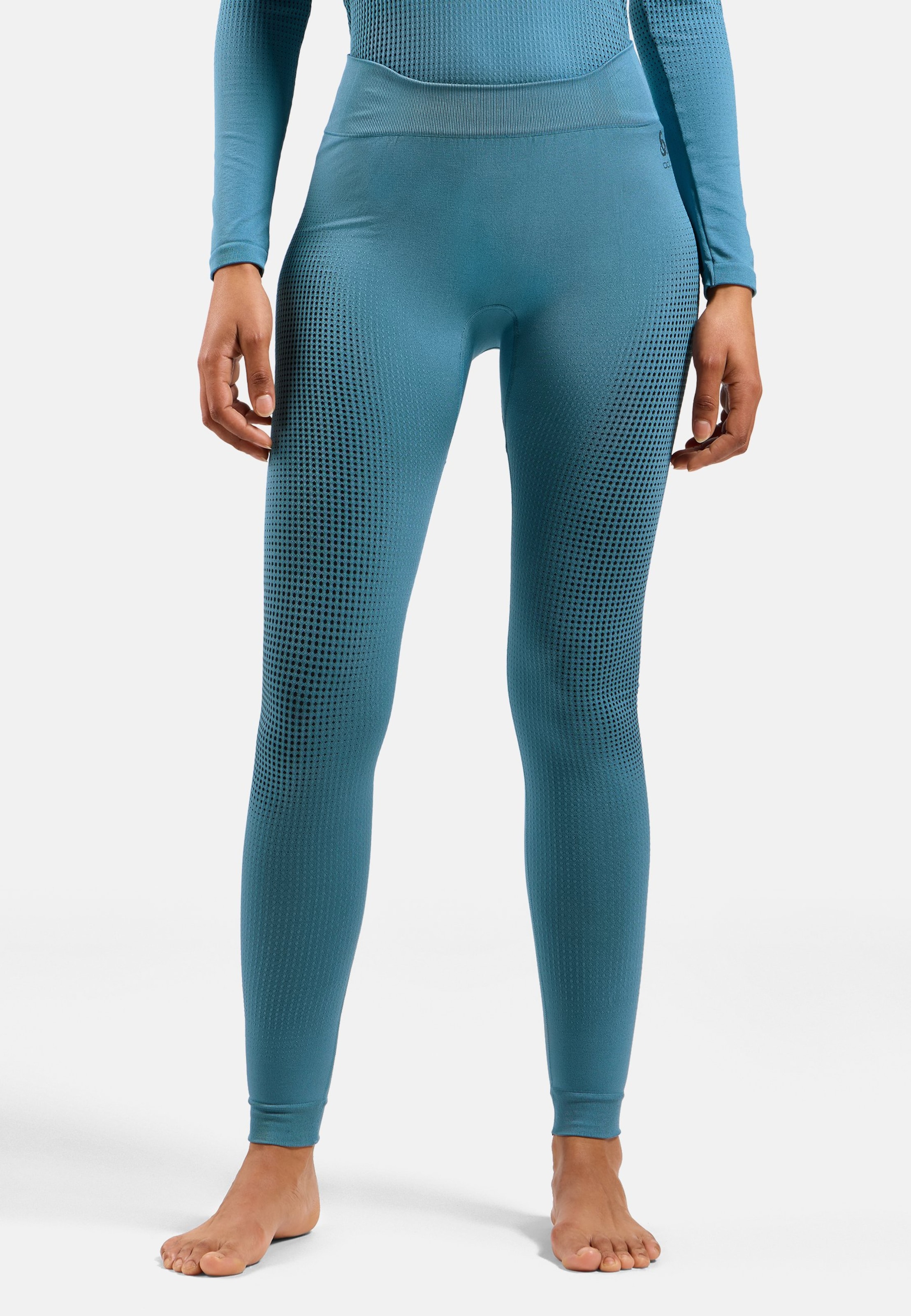 Performance Warm Base Layer Tights in provincial blue