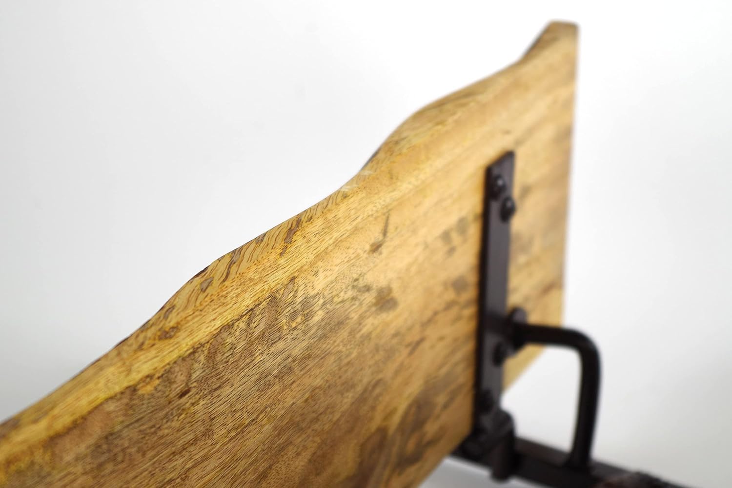 Kobolo Wandregal Hängeregal Bücherregal -AST Zweig- 3 Böden - 59x20x66 cm - aus Eisen und Holz