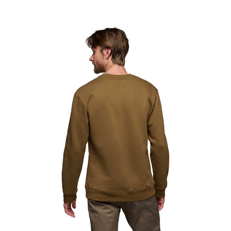 Black Diamond M Heritage Wordmark Crewneck Dark Curry