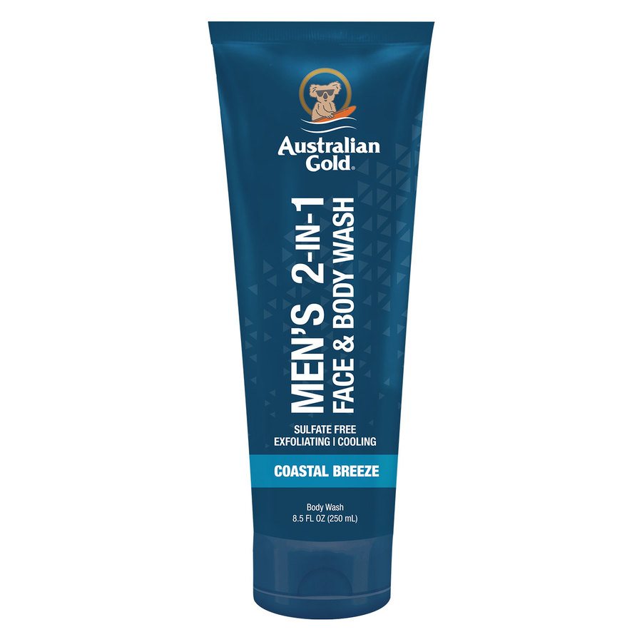 Australian Gold Men's 2-In-1 Face & Body Wash 250ml