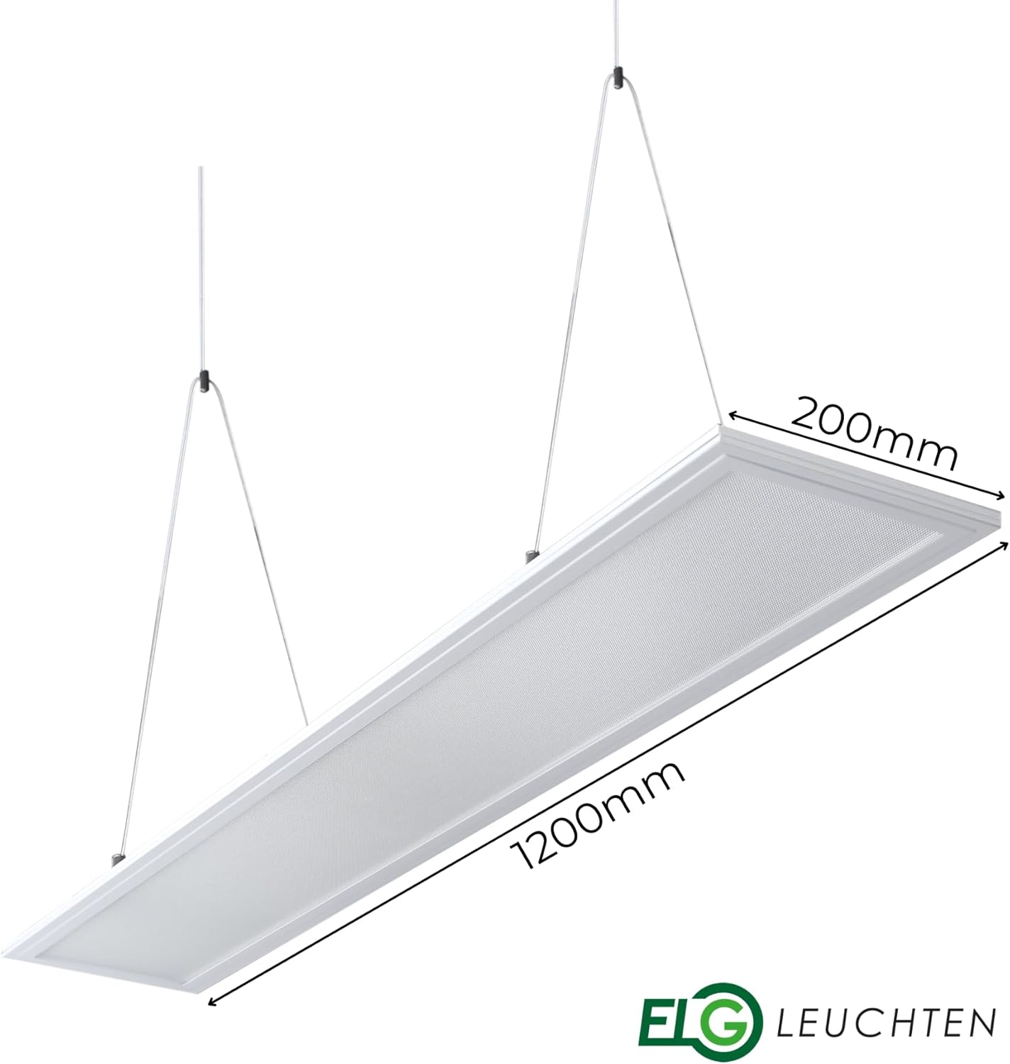 LED Pendelleuchte 120cm direkt/indirekt Dimmbar CCT 3000-6000K mit FB Mikroprismatische Abdeckung 32 Watt 2880 lm CRI>90 IP20 Pendelleuchte Höhenverstellbar Hängelampe Hängeleuchte