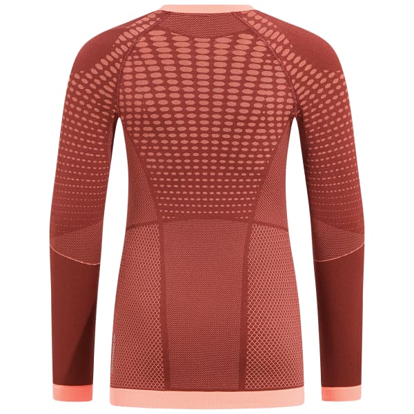 T-shirt thermique ODLO PERFORMANCE WARM KIDS BL TOP CREW NECK L/S SPICED APPLE/LIVE WIRE