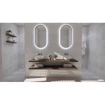 Wandtegel Essenza marmerlook 33,3 cm x 100 cm keramiek wit 2,00 m²