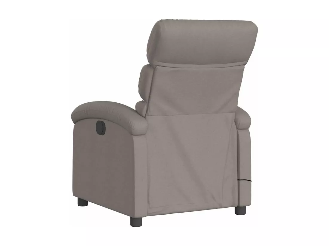 Fauteuil de massage inclinable Taupe Tissu
