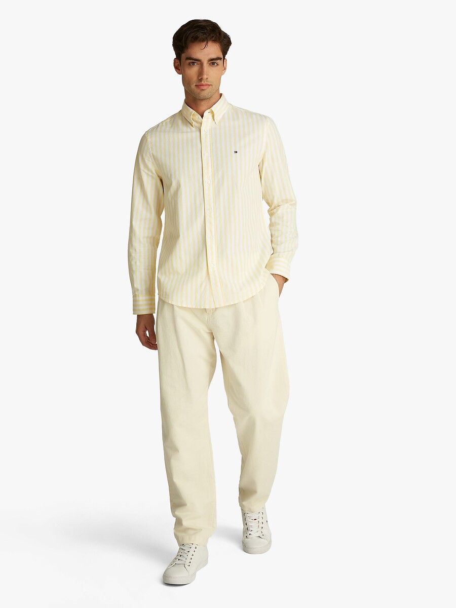 TOMMY HILFIGER<br>Camisa de popeline com listras retas