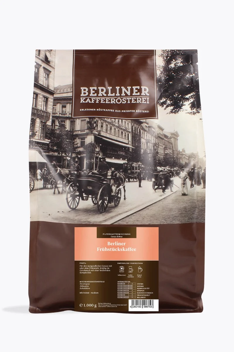 Berliner Kaffeerösterei Berliner Frühstückskaffee Vorteilspaket 4kg