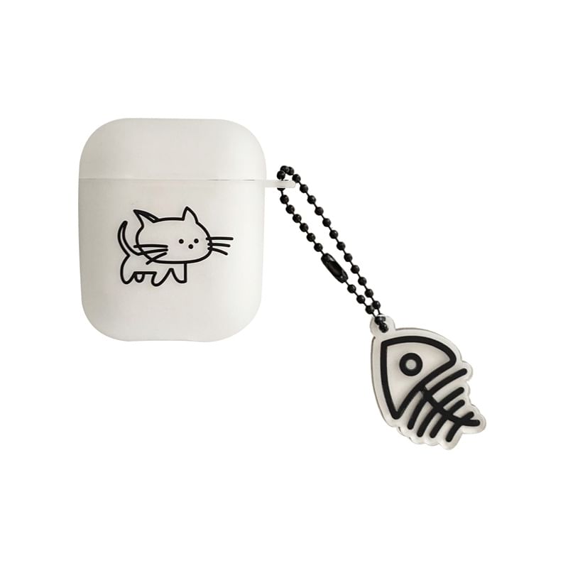 Edgin - Cat Fish Bone Charm AirPods / Pro oortelefoonhoesje