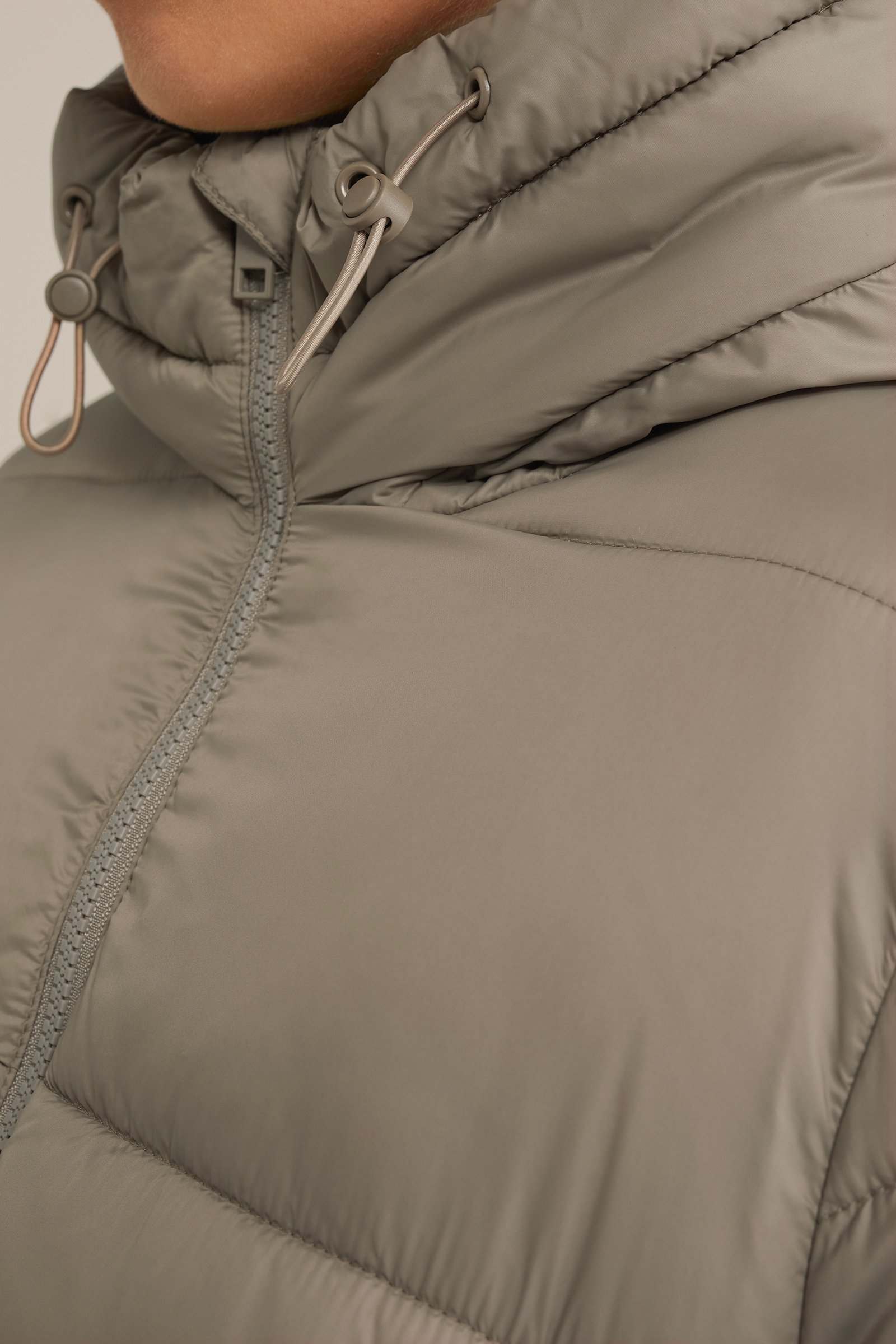 gewatteerde jacket WE Fashion Olijfgroen