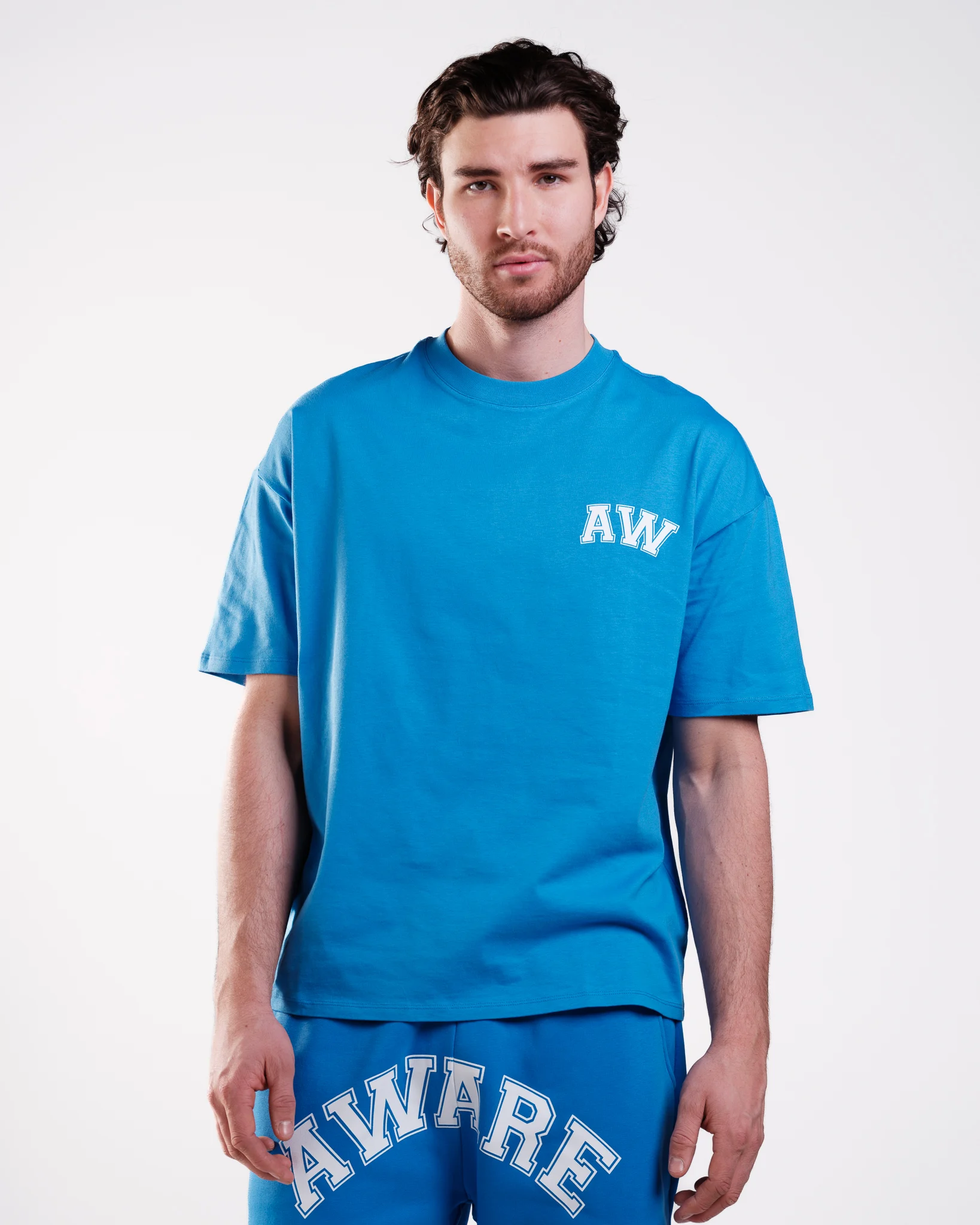 AWARE Oversized Tee Cobalt Blue