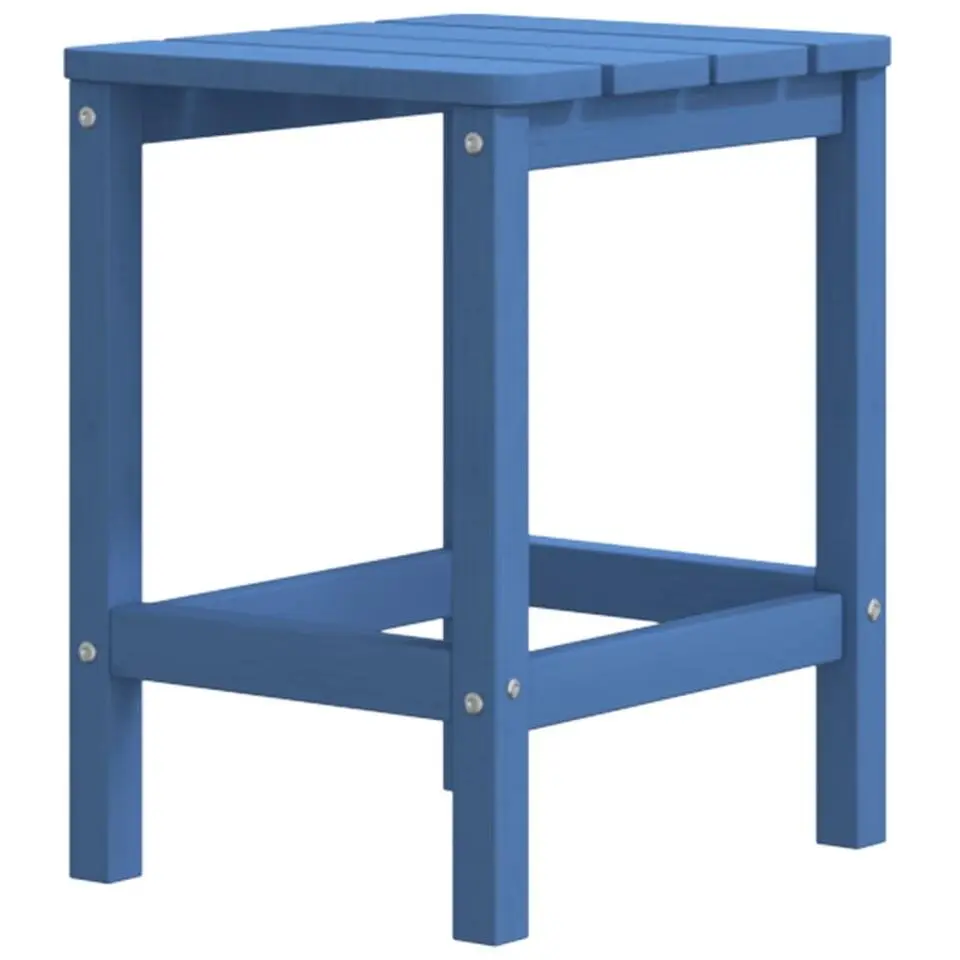 vidaXL - Tuintafel Adirondack - Vierkant - Aquablauw - HDPE - 38x38x46 cm