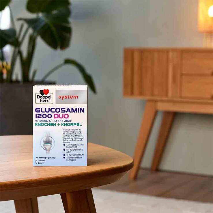 Doppelherz Glucosamin 1200 Duo system Kombipackung, 60 St