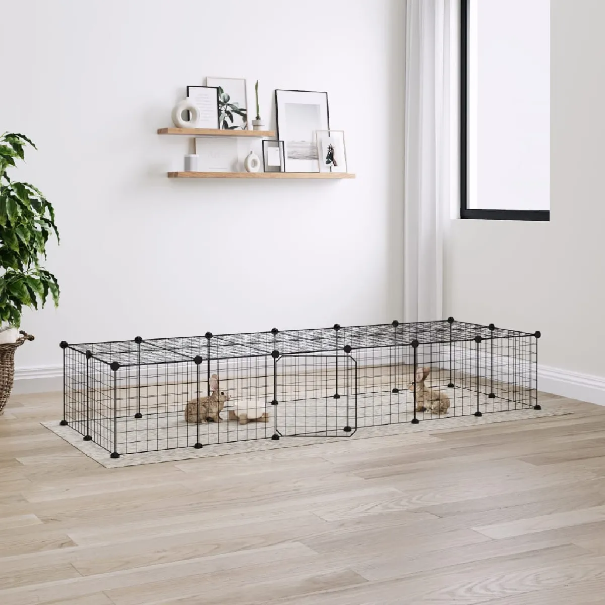 vidaXL Cage animaux de compagnie - Noir