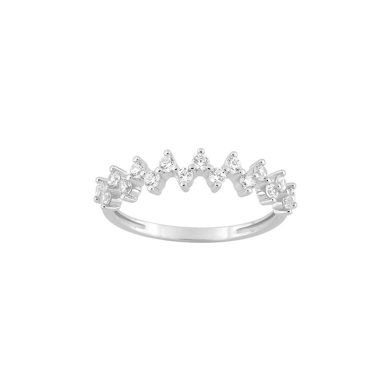 Bague Femme - Oxyde de zirconium - Or 9 Carats