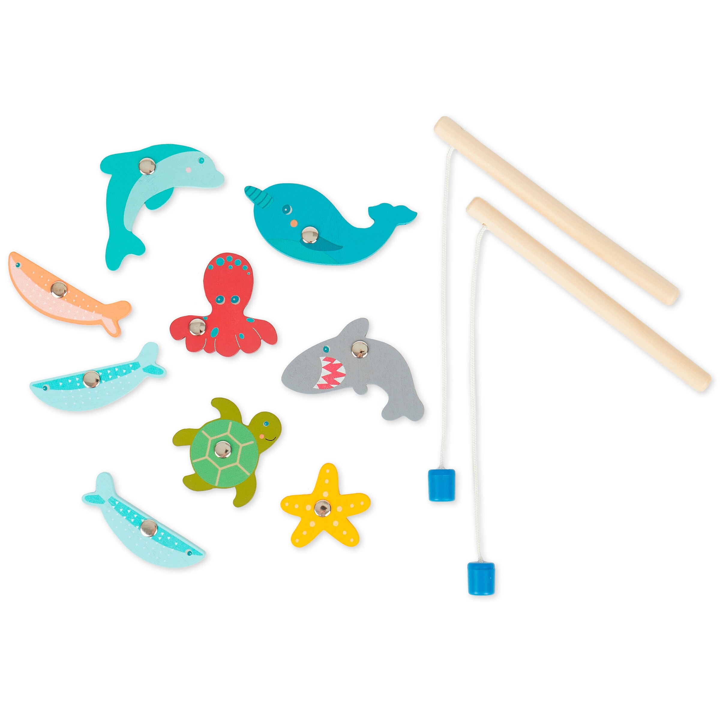 Bieco Magnet Spiel Fische Angeln - ab 12 Monate Mehrfarbig
