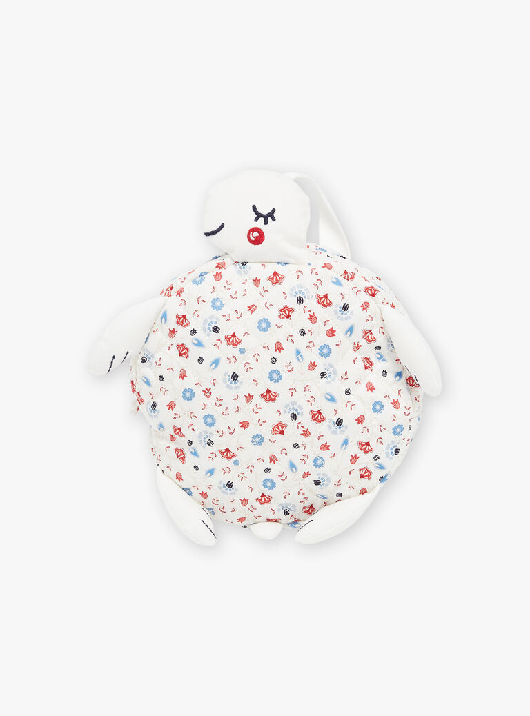 Sac à dos écru tortue fleuri