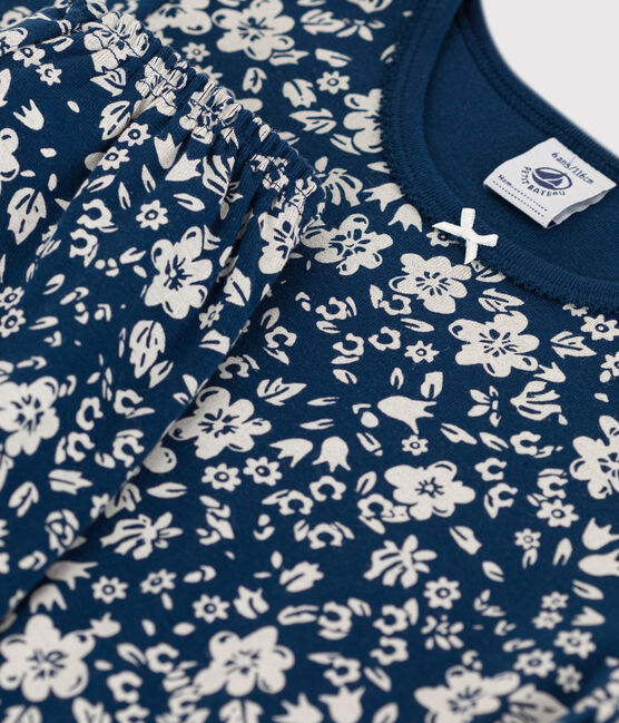 Pyjacourt fleur petite fille en coton