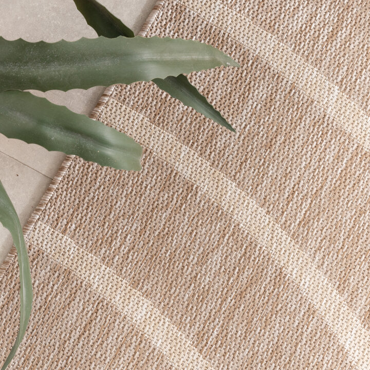 In- & Outdoor vloerkleed - Sierra Curves Beige/Creme
