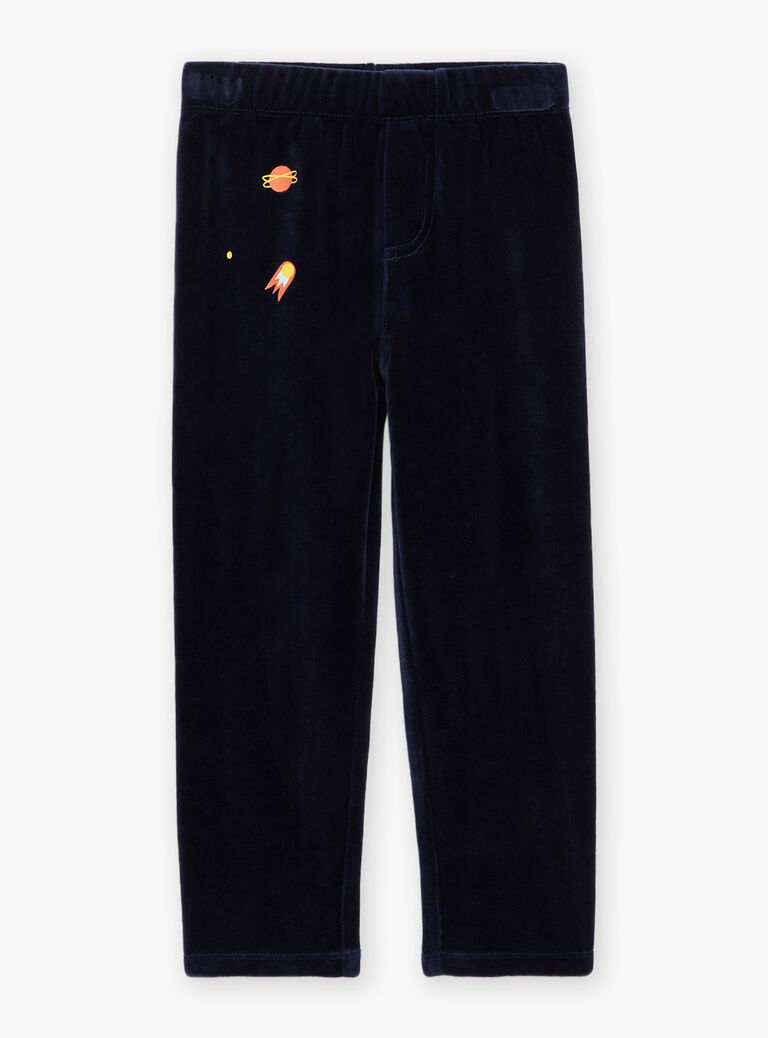 Pyjama bleu marine en velours
