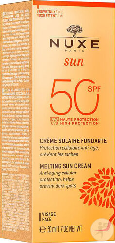 Nuxe Sun Crème Solaire Fondante IP50+ Visage 50ml