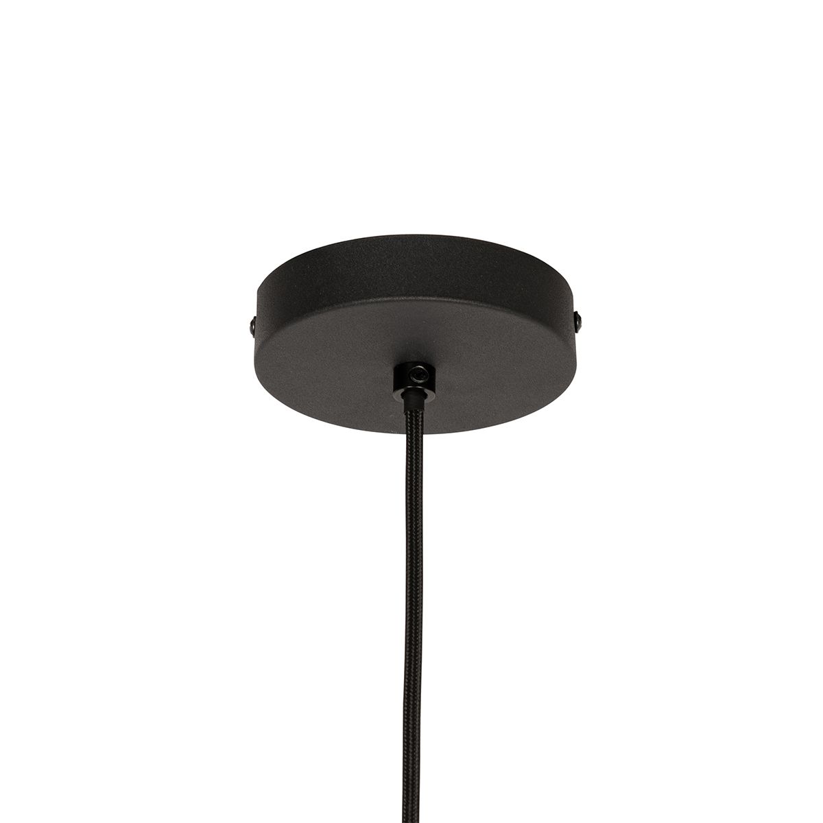 Design hanglamp zwart met goud glas - Bert