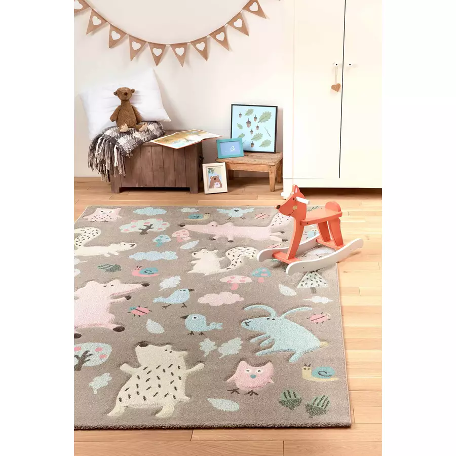 Sigikid Kinderteppich Forest beige