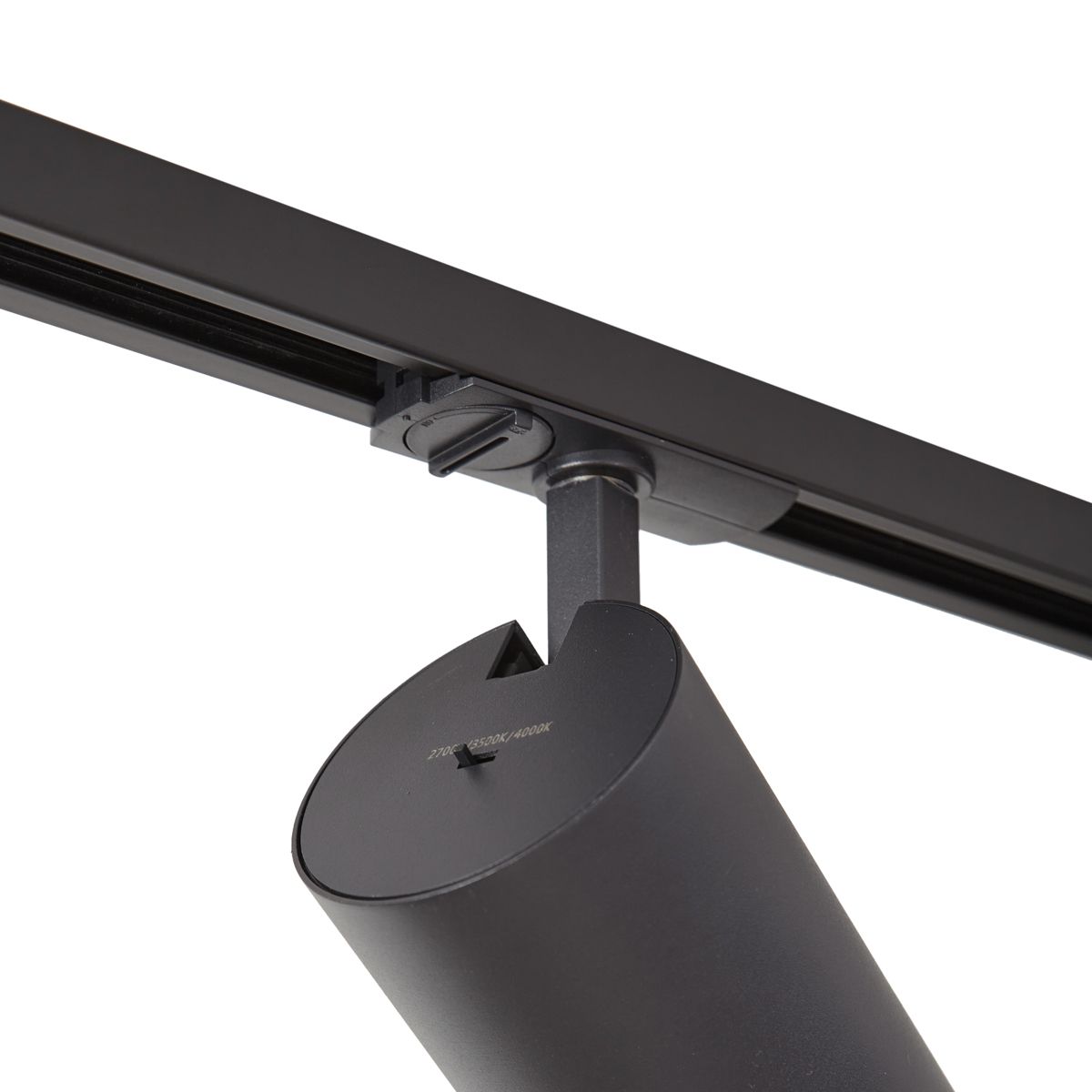 Modern railsysteem met 5 spots zwart 1-fase - Iconic Mark