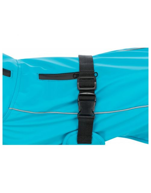 Trixie Regenjas Vimy Turquoise - Hondenkleding