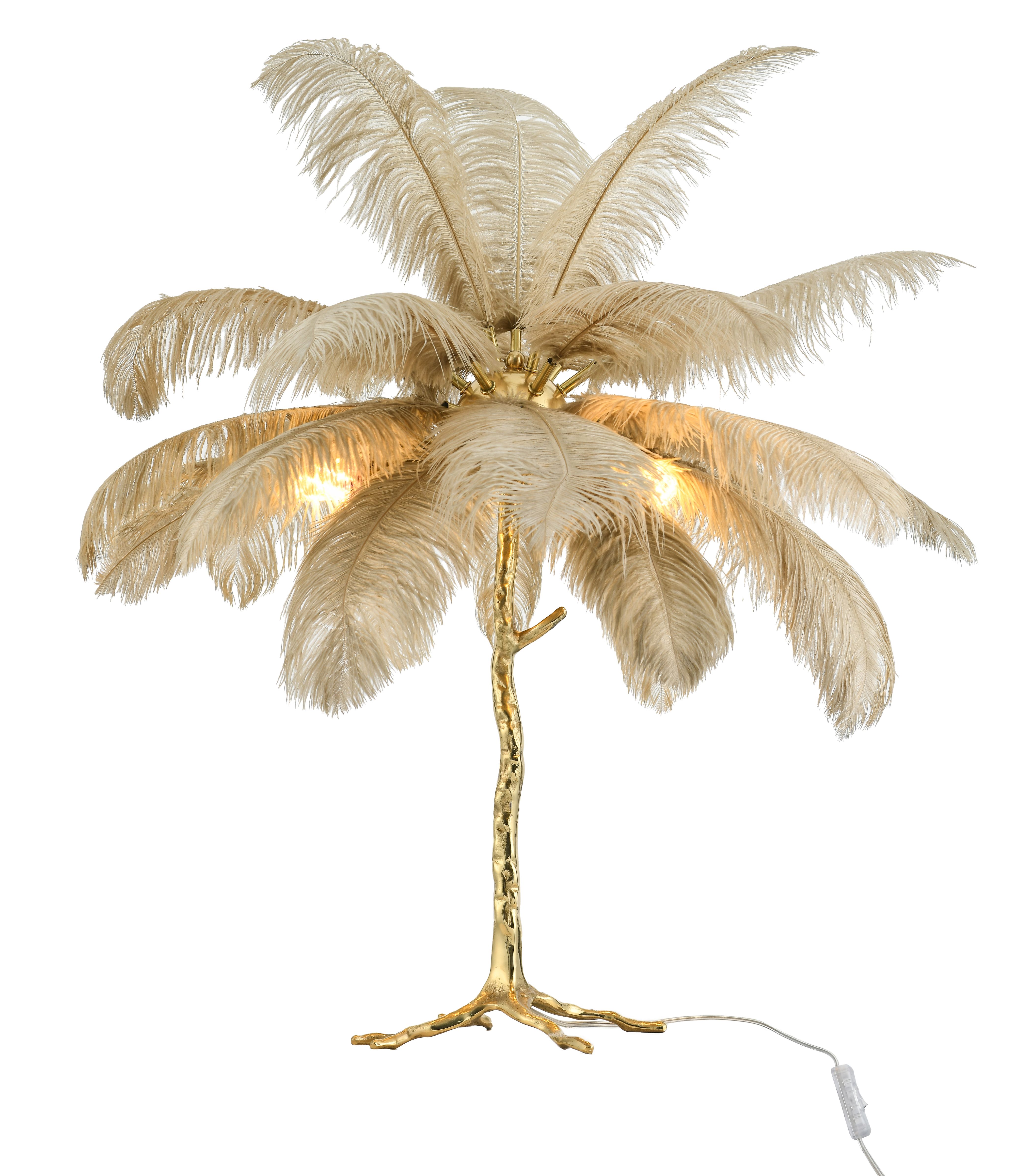 Vloerlamp Beige Struzzo ⌀94  x H80 cm