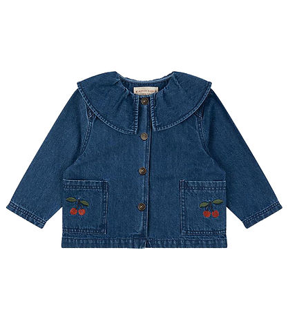 Konges Sløjd Skjorte - Magot - Denim Blue Cherry