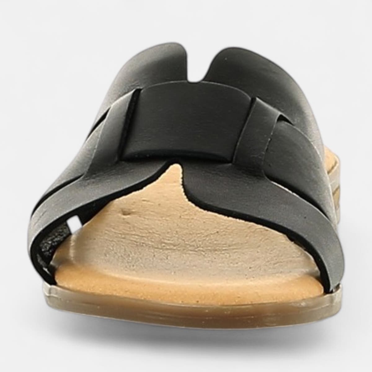 Mules Femme en cuir noir