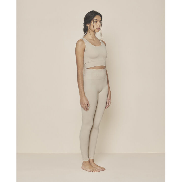 Moonchild Yoga Wear Soft Rib Seamless Crop Top Rain