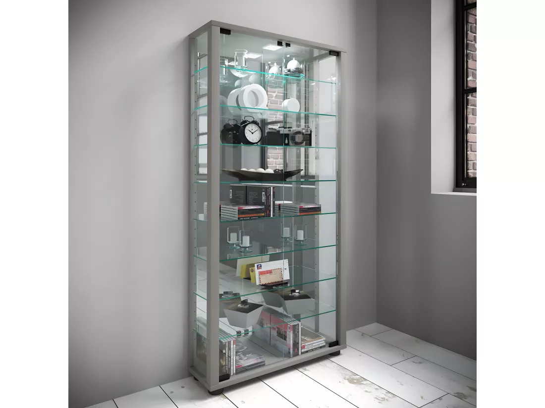 Vitrine sur pied Lumo Maxi miroir