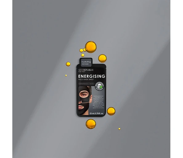 SKINREPUBLIC Men's Energising Face Mask Sheet