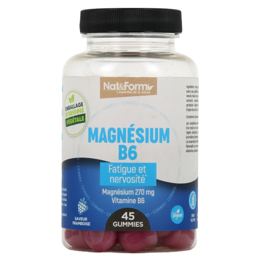 Nat & Form Magnésium B6 Gummies - Fatigue, nervosité