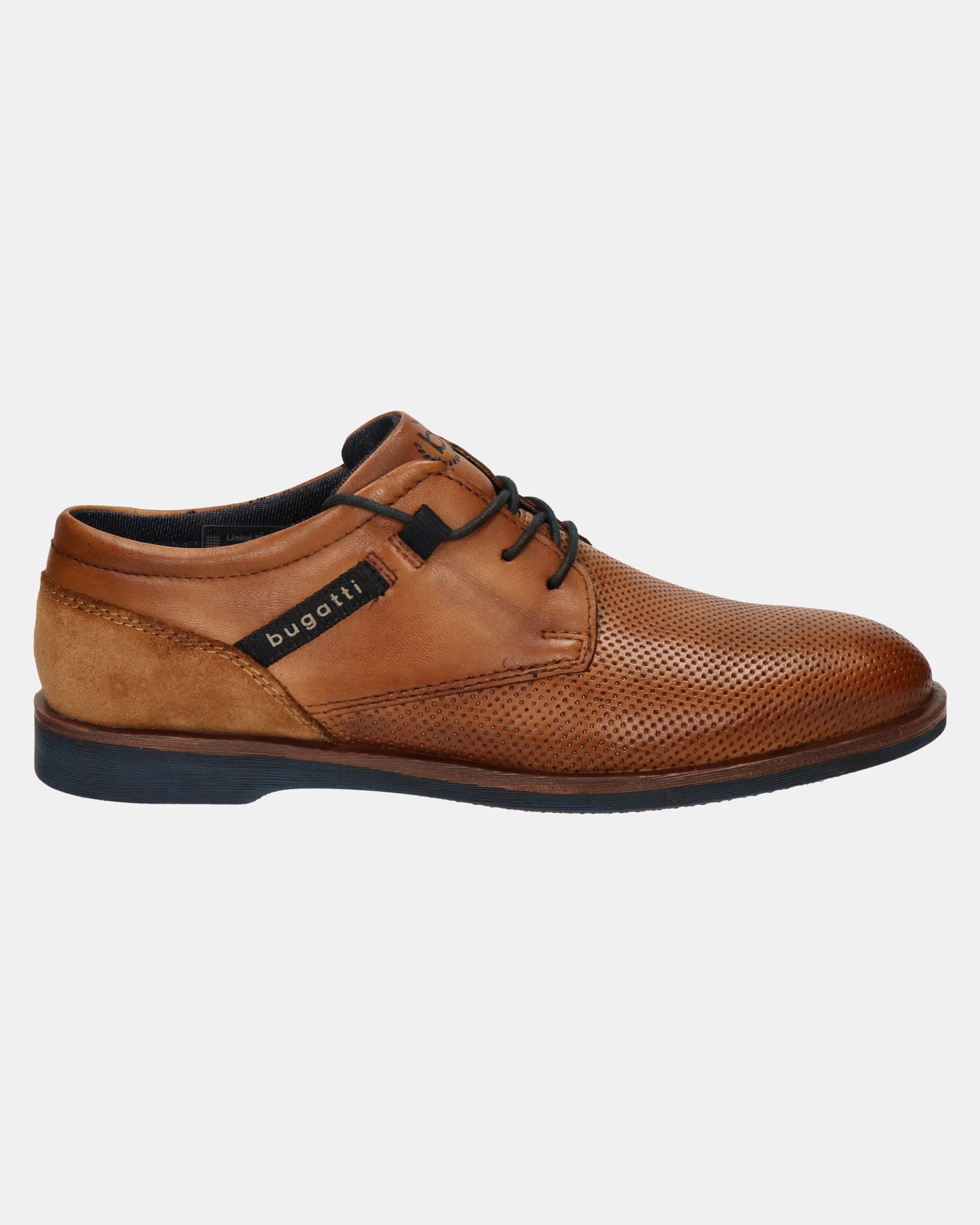 Bugatti Lage nette schoenen  - cognac