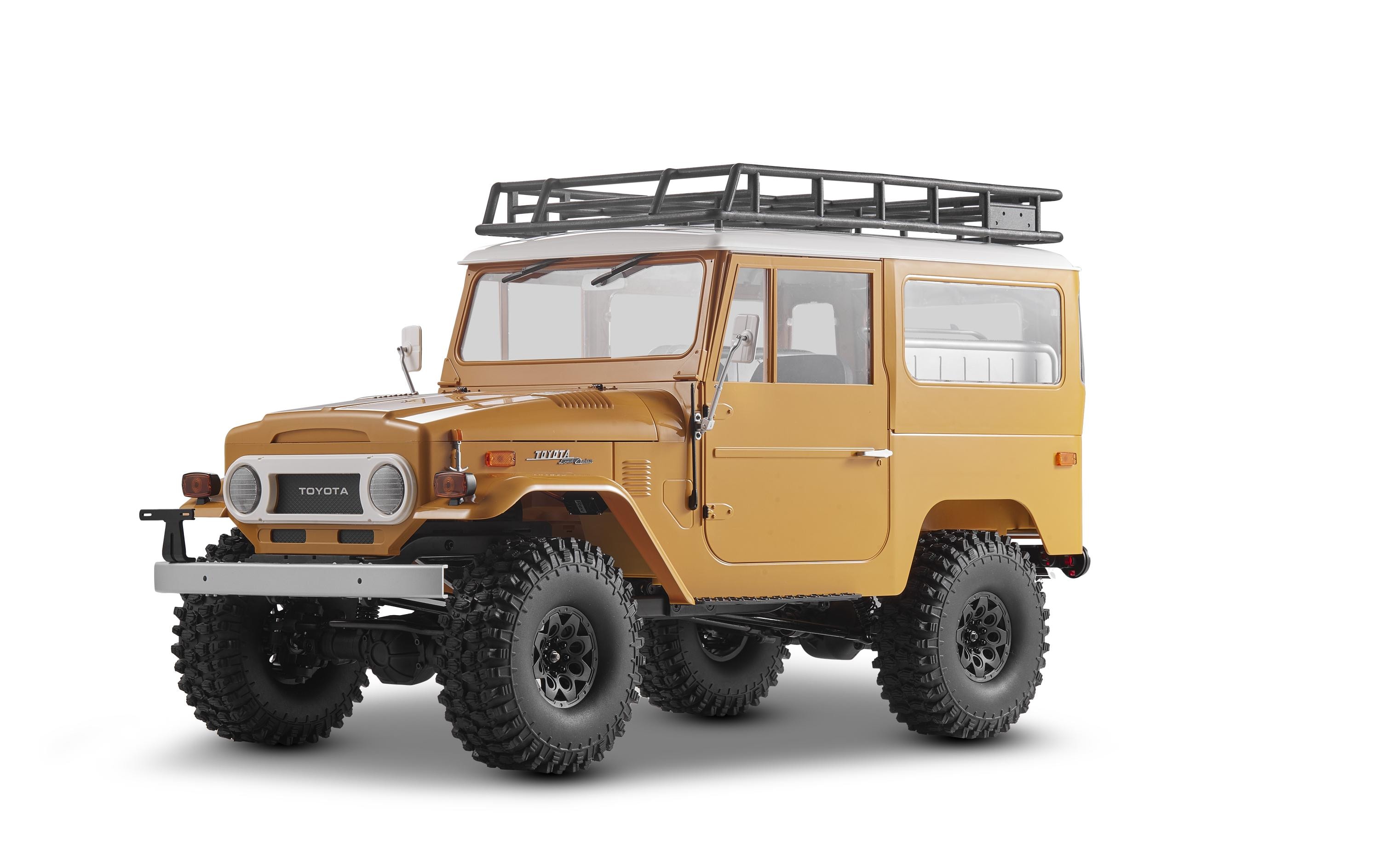 Scale Crawler Toyota Land Cruiser FJ40 Gelb, ARTR, 1:10<br>Detailgetreuer Scaler mit ABS-Hardbody