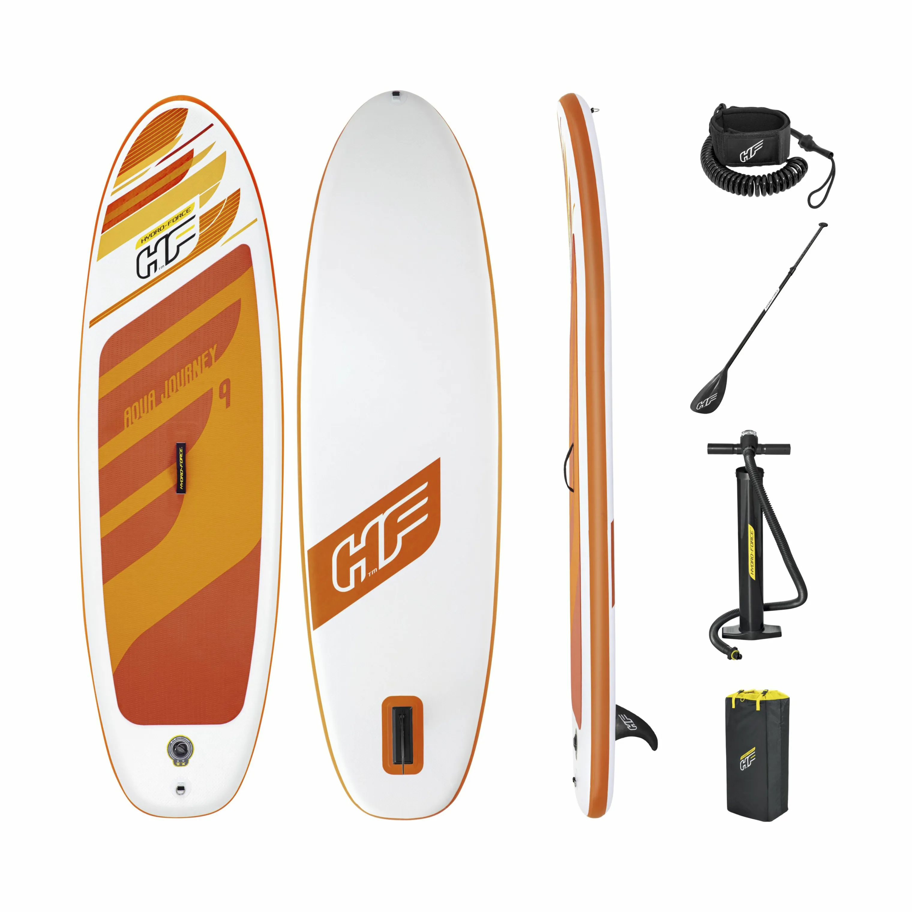Bestway Hydro-Force Aqua Journey Paddleboardsæt - 5 dele