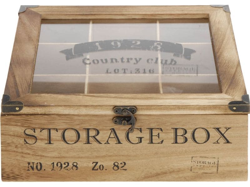 FURBER Teebeutel-Box Braun Teebehälter