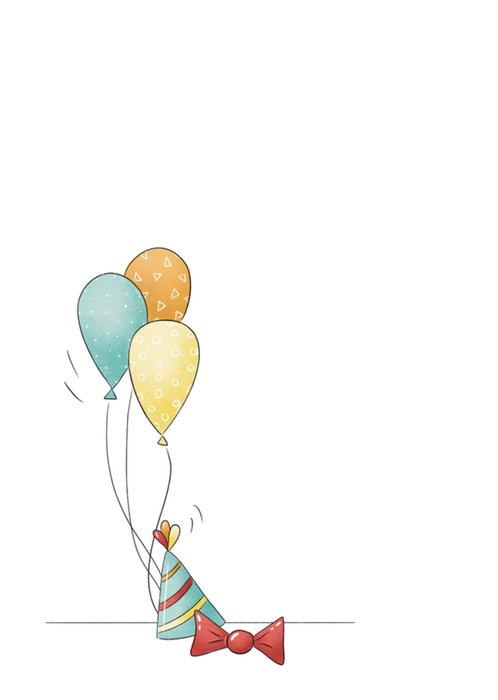 Studio Fred Illustraties | Verjaardagskaart | Feestje | Aanpasbare tekst
