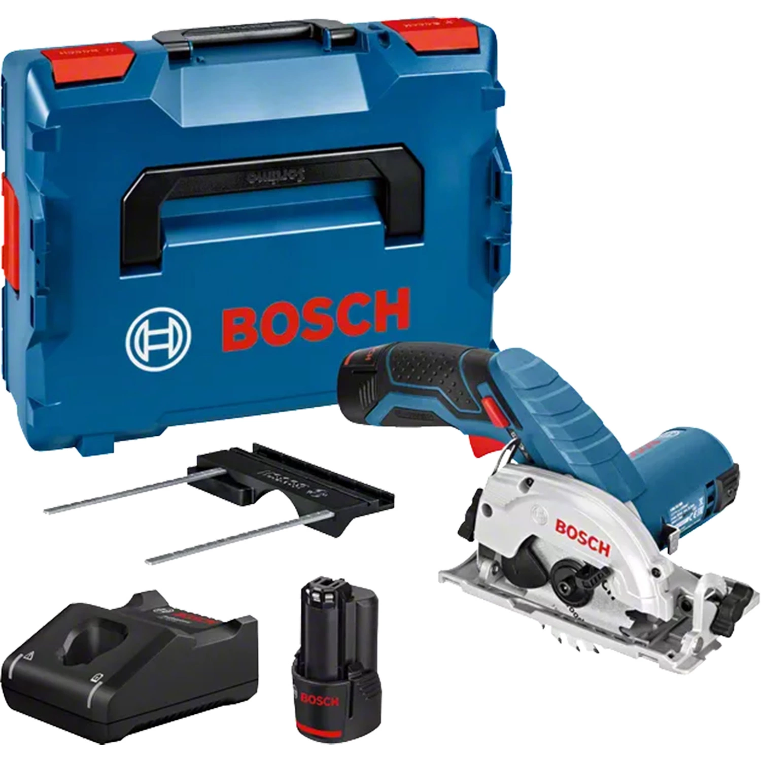 Bosch GKS 12V-26 12V Li-Ion Accu cirkelzaag set (2x 3.0Ah accu) in L-Boxx - 85mm