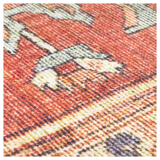 Tapis doux à motif oriental - jalil - rouge - 120 x 160 cm
