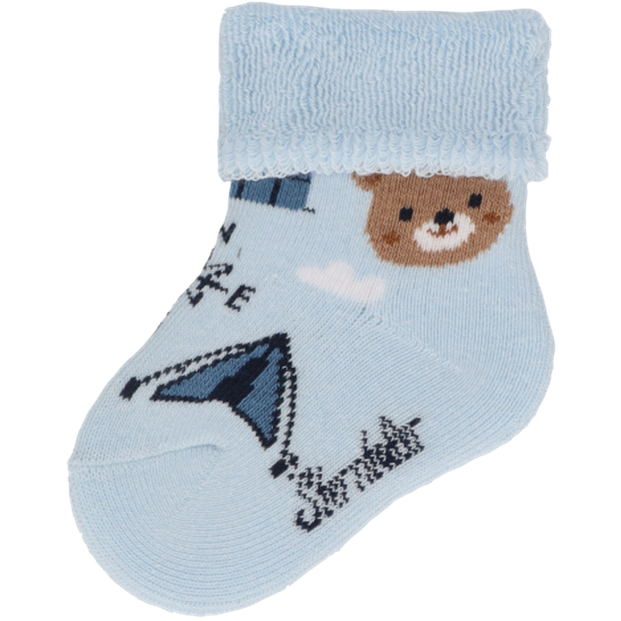 Sterntaler Baby-Socke 3er Bär blau