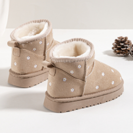 Sweet daisy winter boots - beige