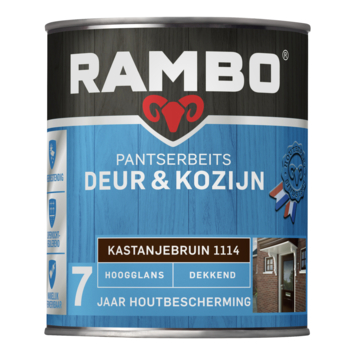 Rambo Pantserbeits Deur & Kozijn hoogglans dekkend kastanjebruin 750 ml